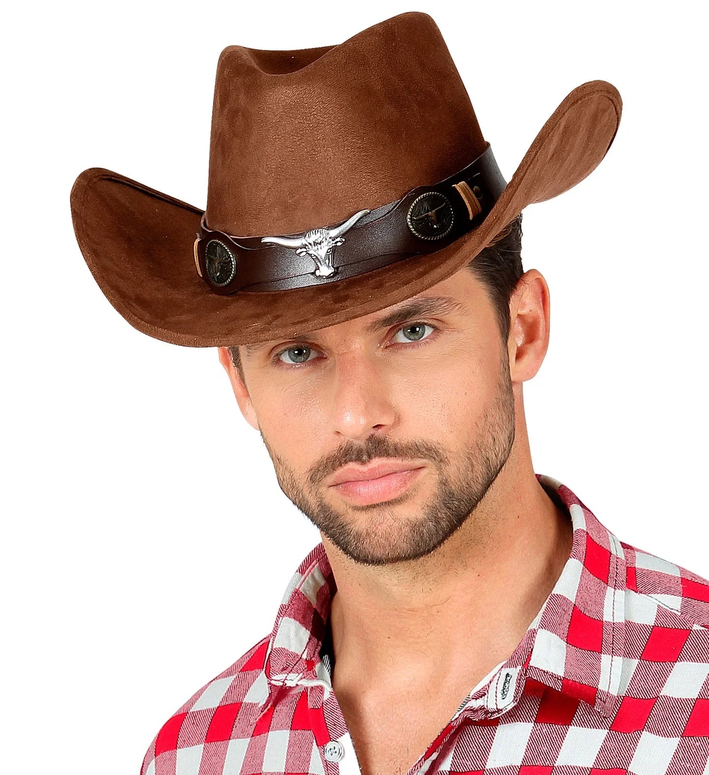 Sombrero de Cowboy Marrón Premium Complementos Vaqueros Widmann